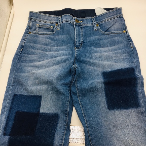 12 Isaac Mizrahi TRUE DENIM Removed Patch Jeans - Picture 7 of 14